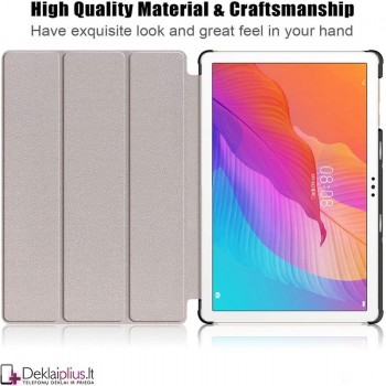 Dirbtinės odos atverčiamas dėklas - juodas (planšetėms Huawei Matepad T10/T10S)